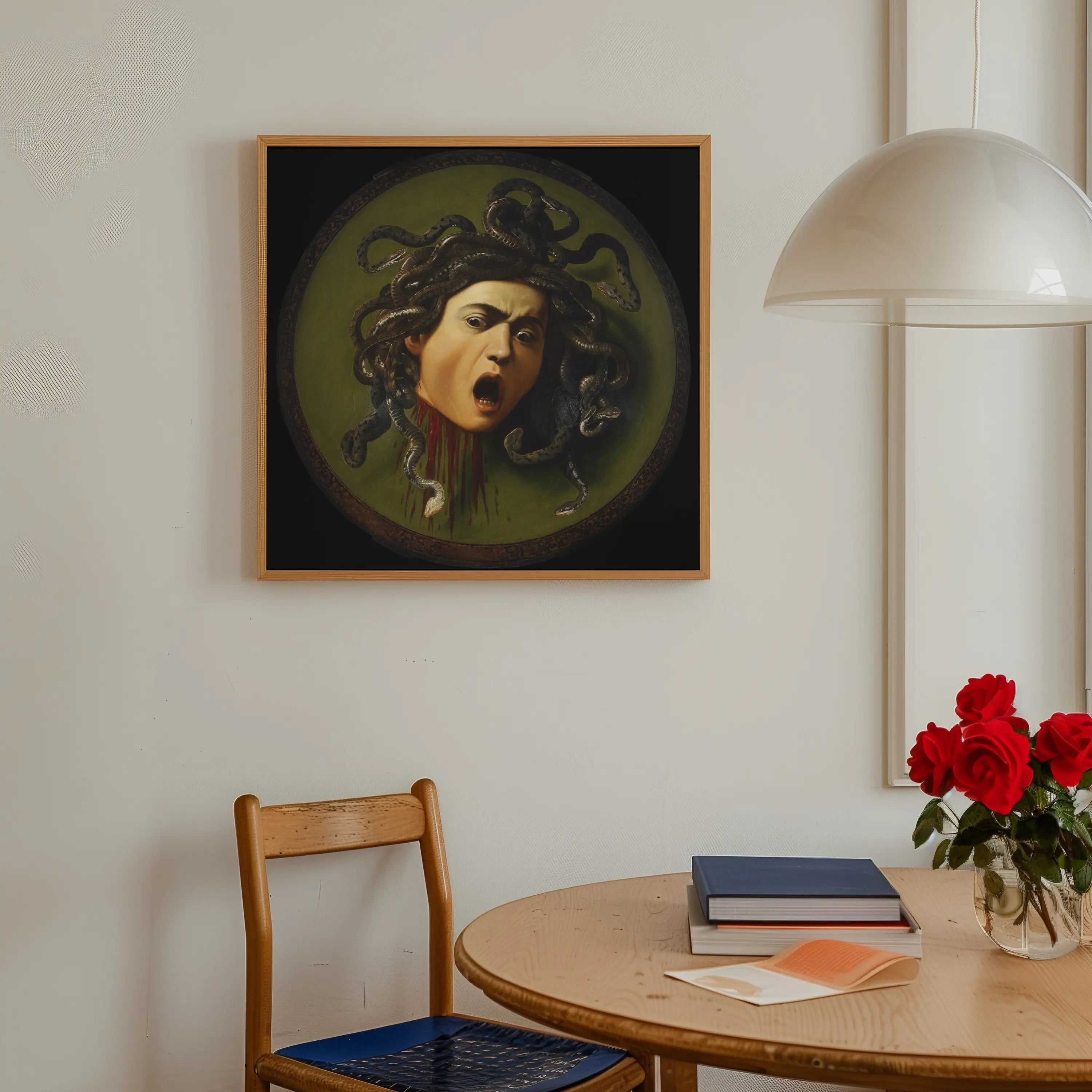 Gerelateerde Medusa hoof schilderij in lijst voor Caravaggio Medusa Poster