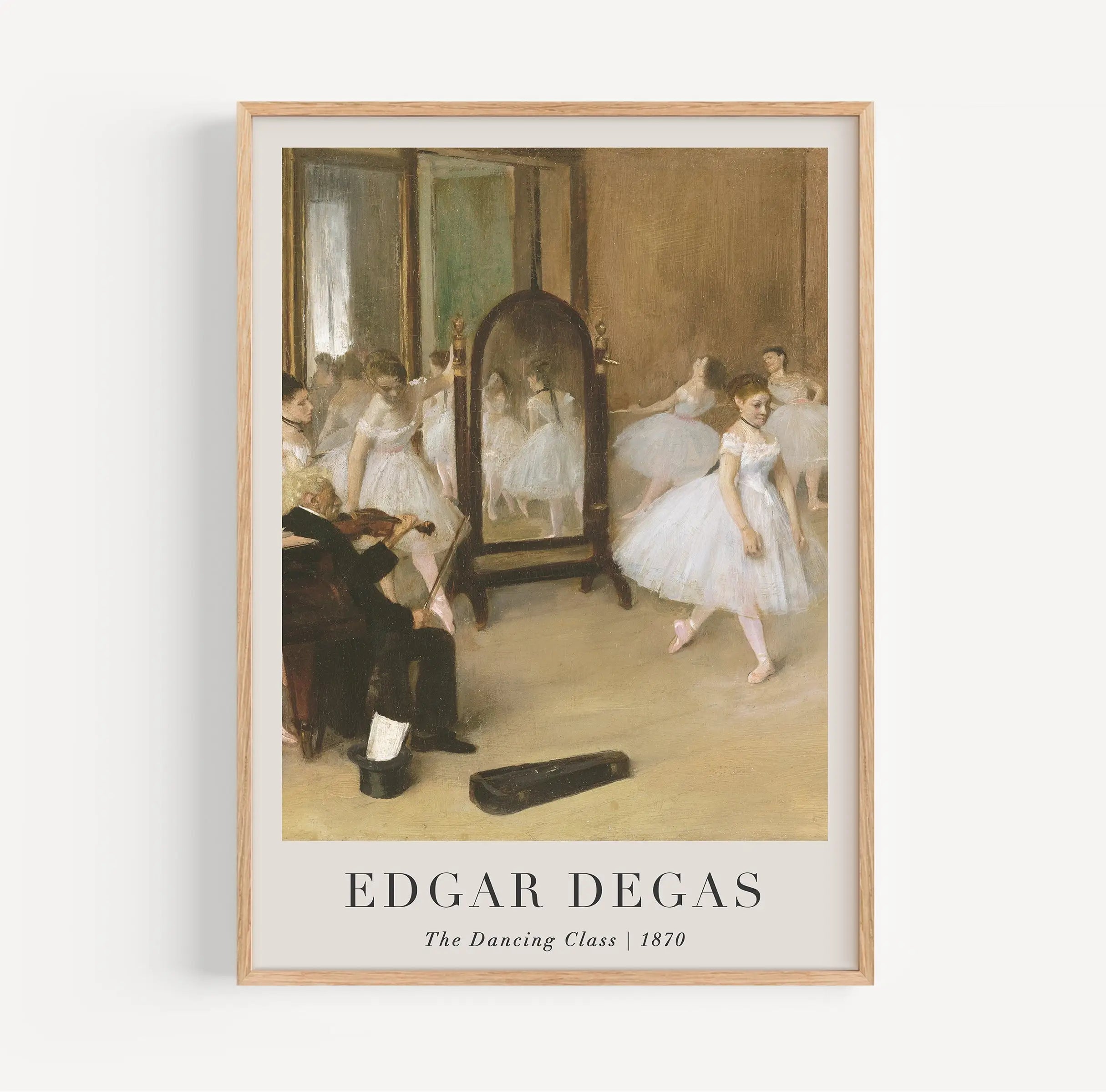 Gepocheerde Edgar Degas schilderij in poster formaat voor decoratie