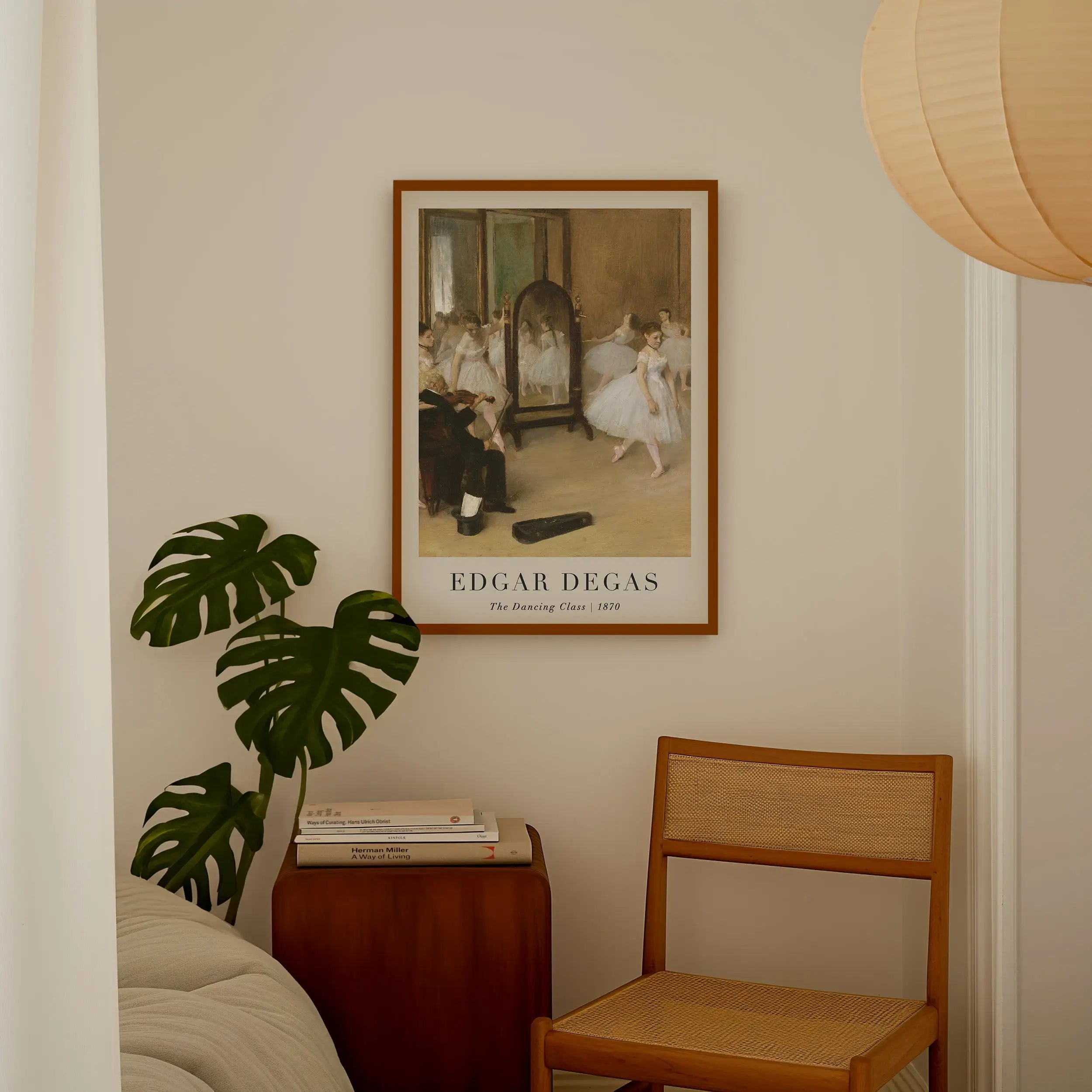 Gekaderde Edgar Degas schilder poster in de Degas De Dansles collectie