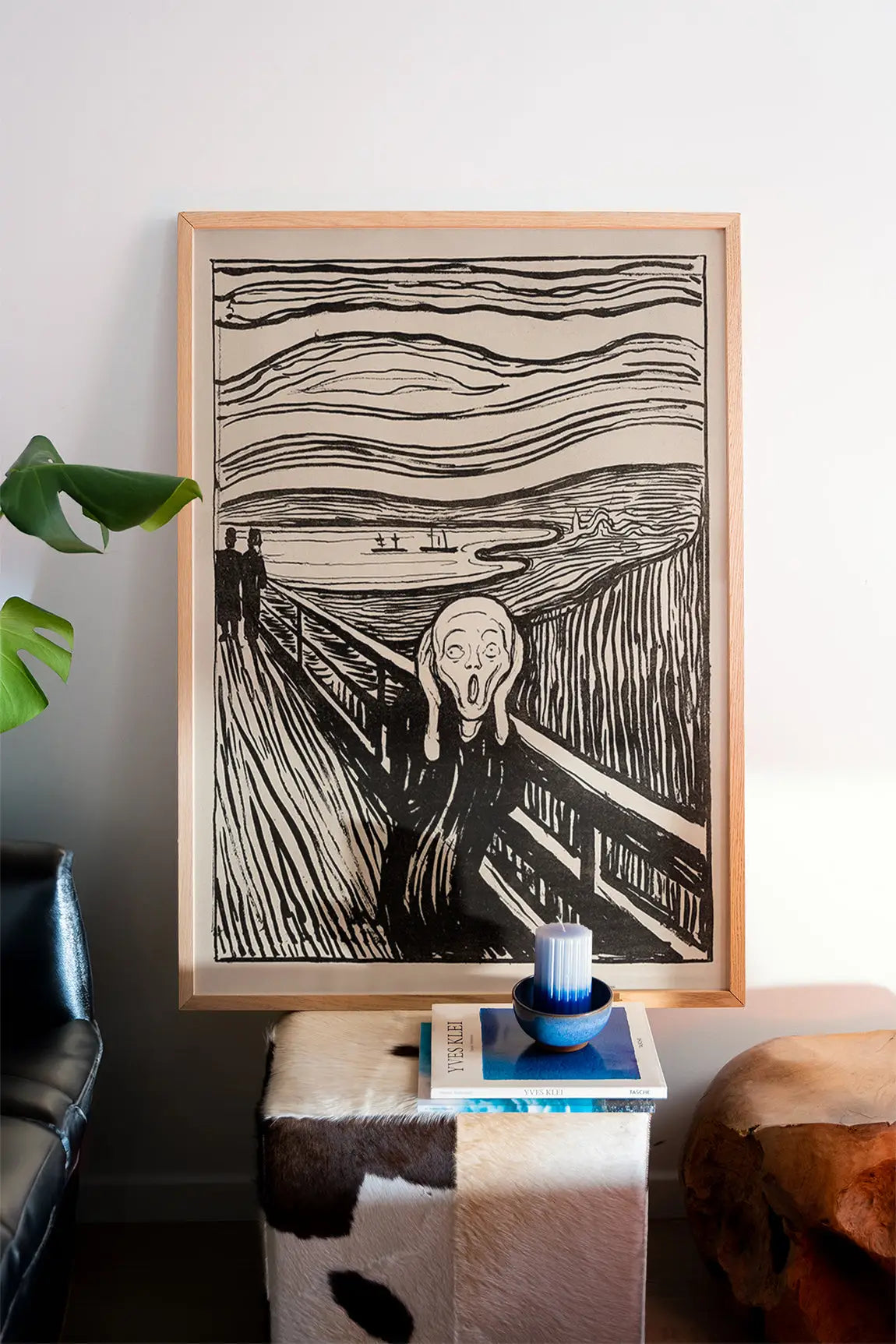Gekaderde overzicht van Edvard Munch De Schreeuw Poster kunstprint