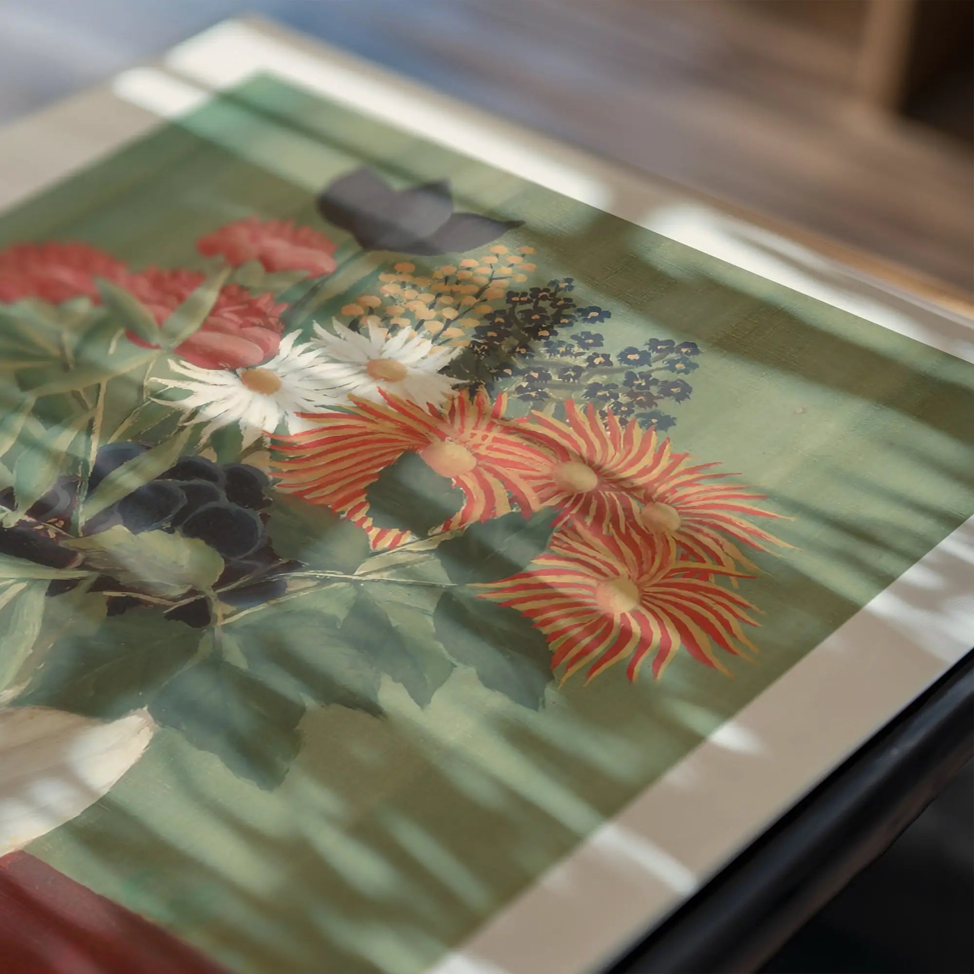 Floraal still life print voor Henri Rousseau Tropisch Boeket Poster