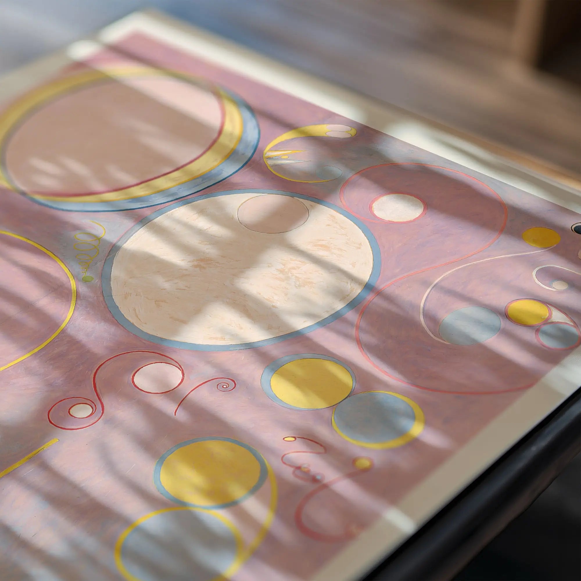 Abstract cirkelkunst print voor Hilma af Klint Poster De Tien Grootste Nr 8 Volwassenheid