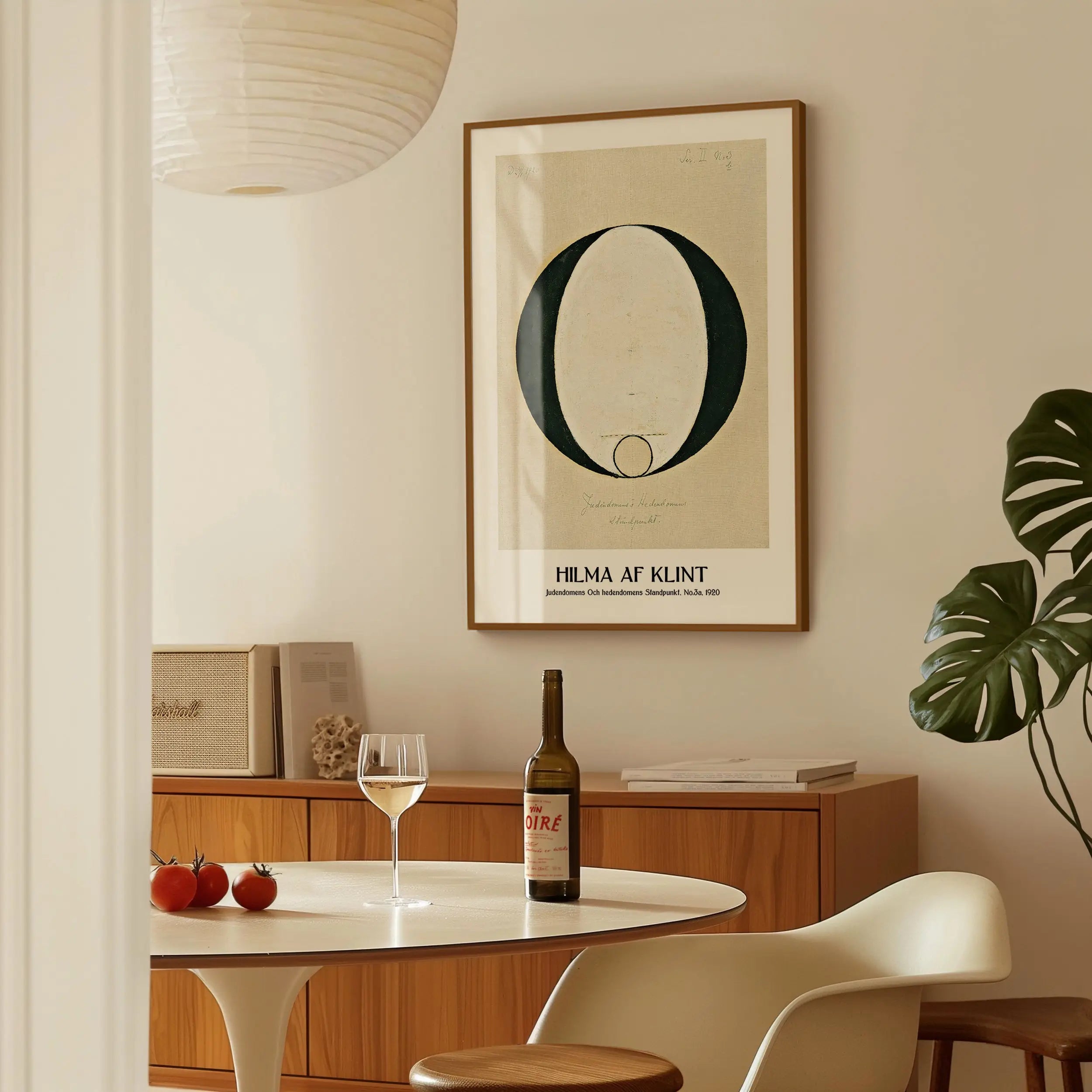 Geverfde gedetailleerde Framed Hilma af Klint kunstprint in productverpakking