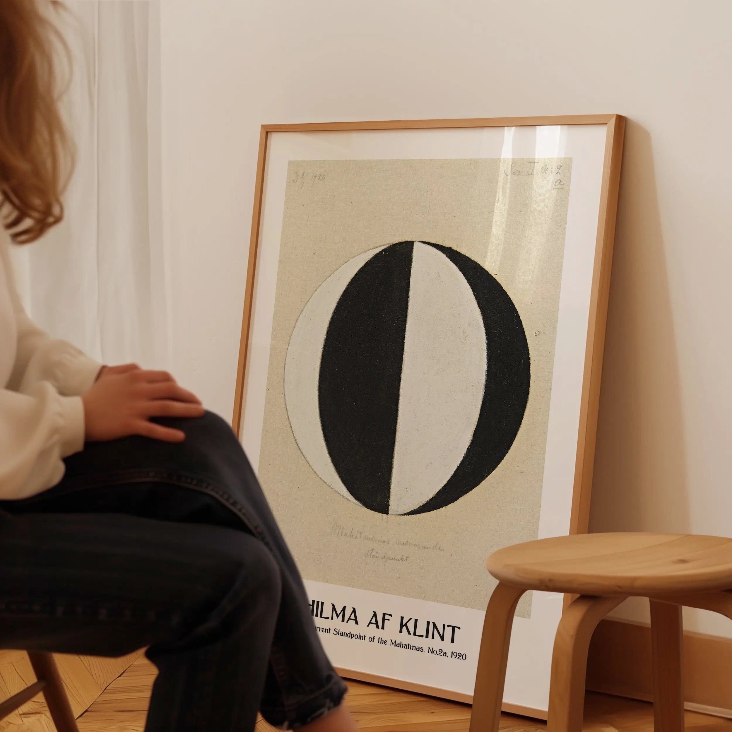 Gestileerde Hilma af Klint print in lijst voor Hilma af Klint The Current Standpoint No 2 Poster