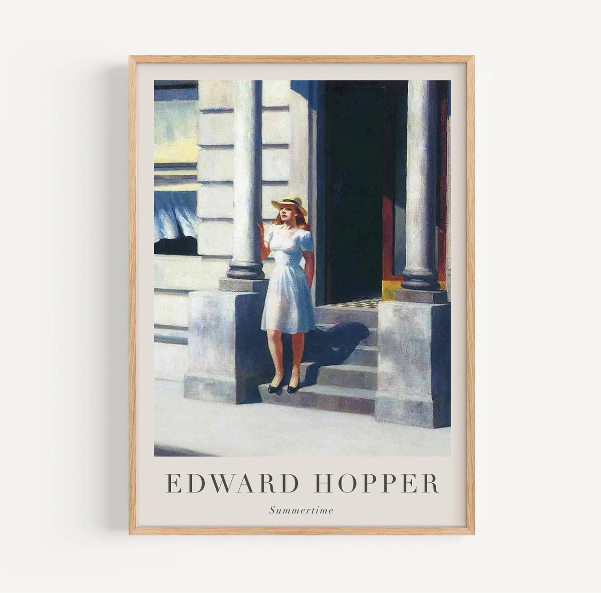 Hopper Summertime Poster warme zomerse sfeer voor thuis