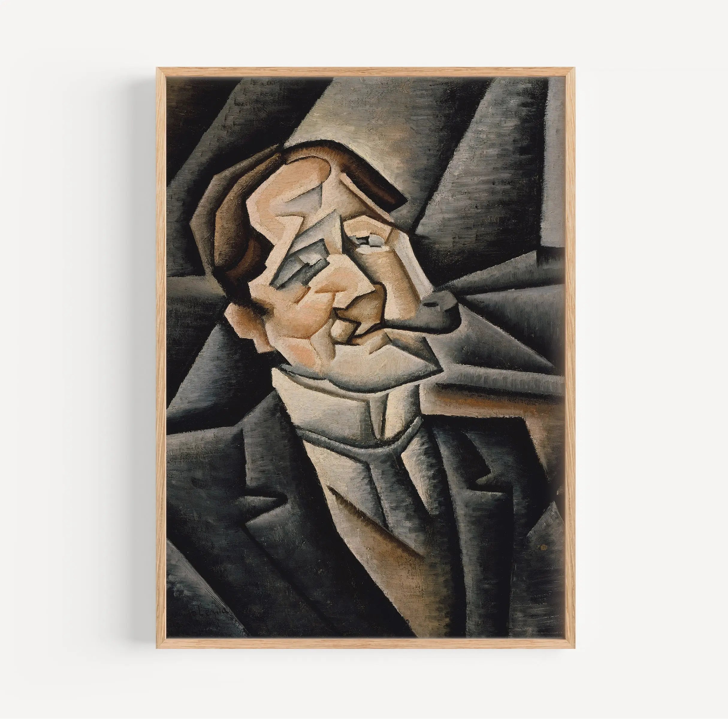 Cubistische portretkunst van Juan Gris voor de Juan Legua Poster