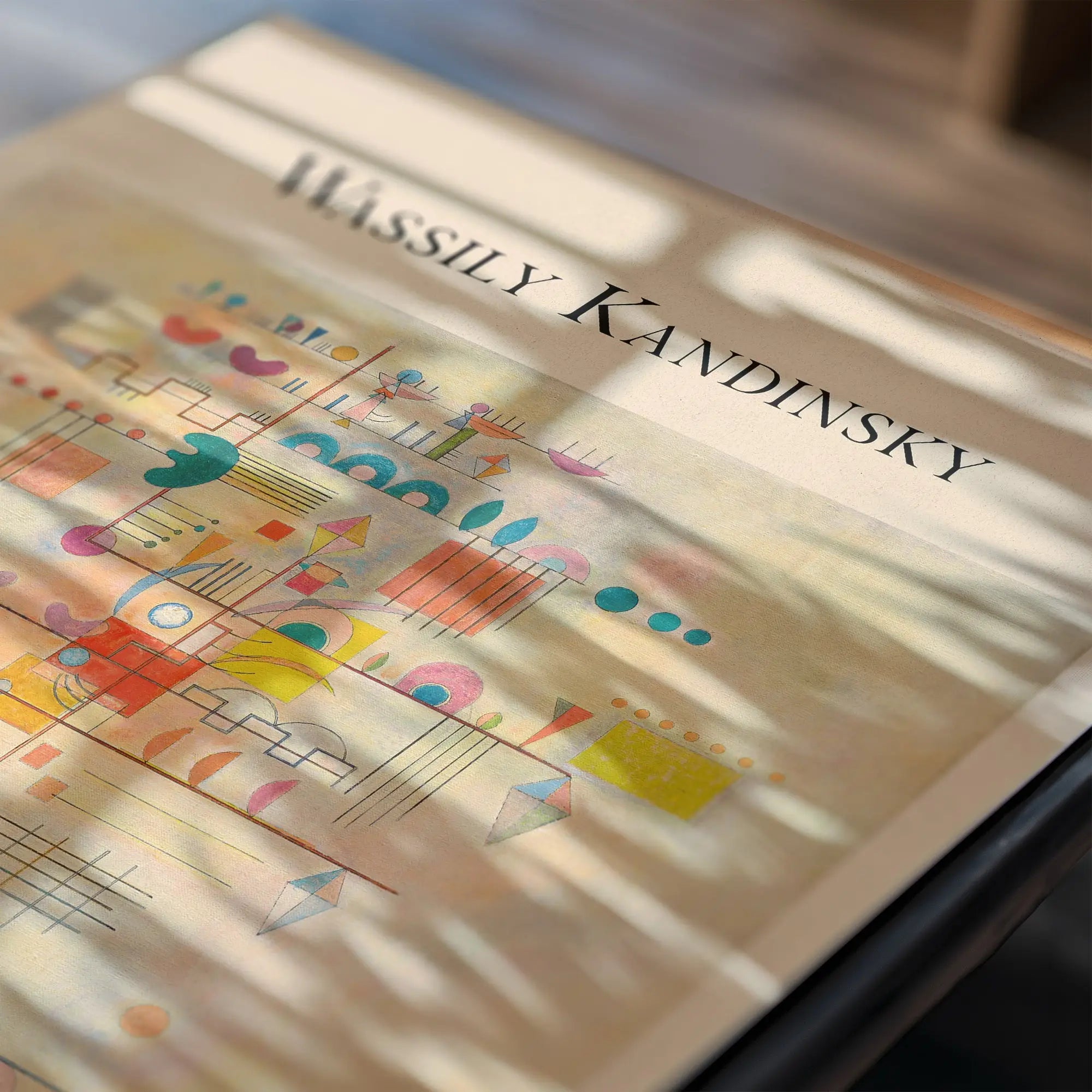 Abstract kunstboek op Kandinsky Graceful Ascent Poster voor muurdecoratie