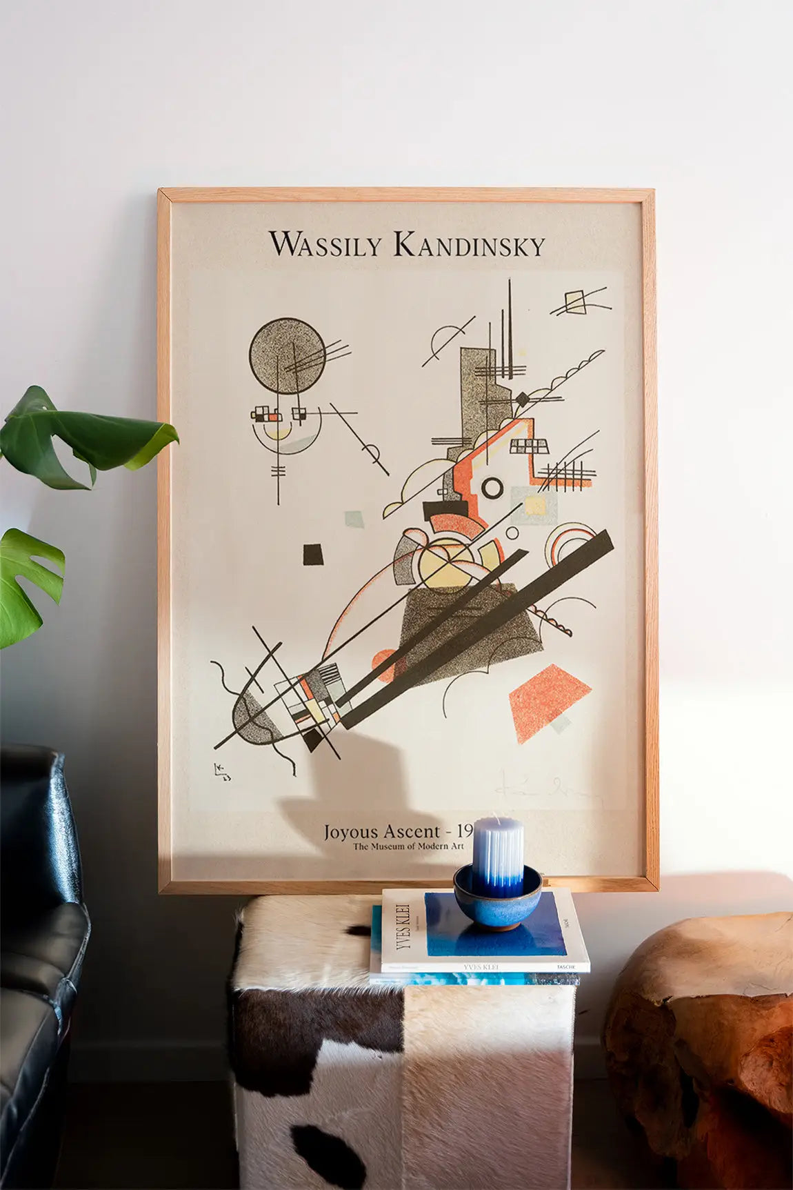 Gekaderde Kandinsky print uit de Kandinsky Joyous Ascent Poster collectie
