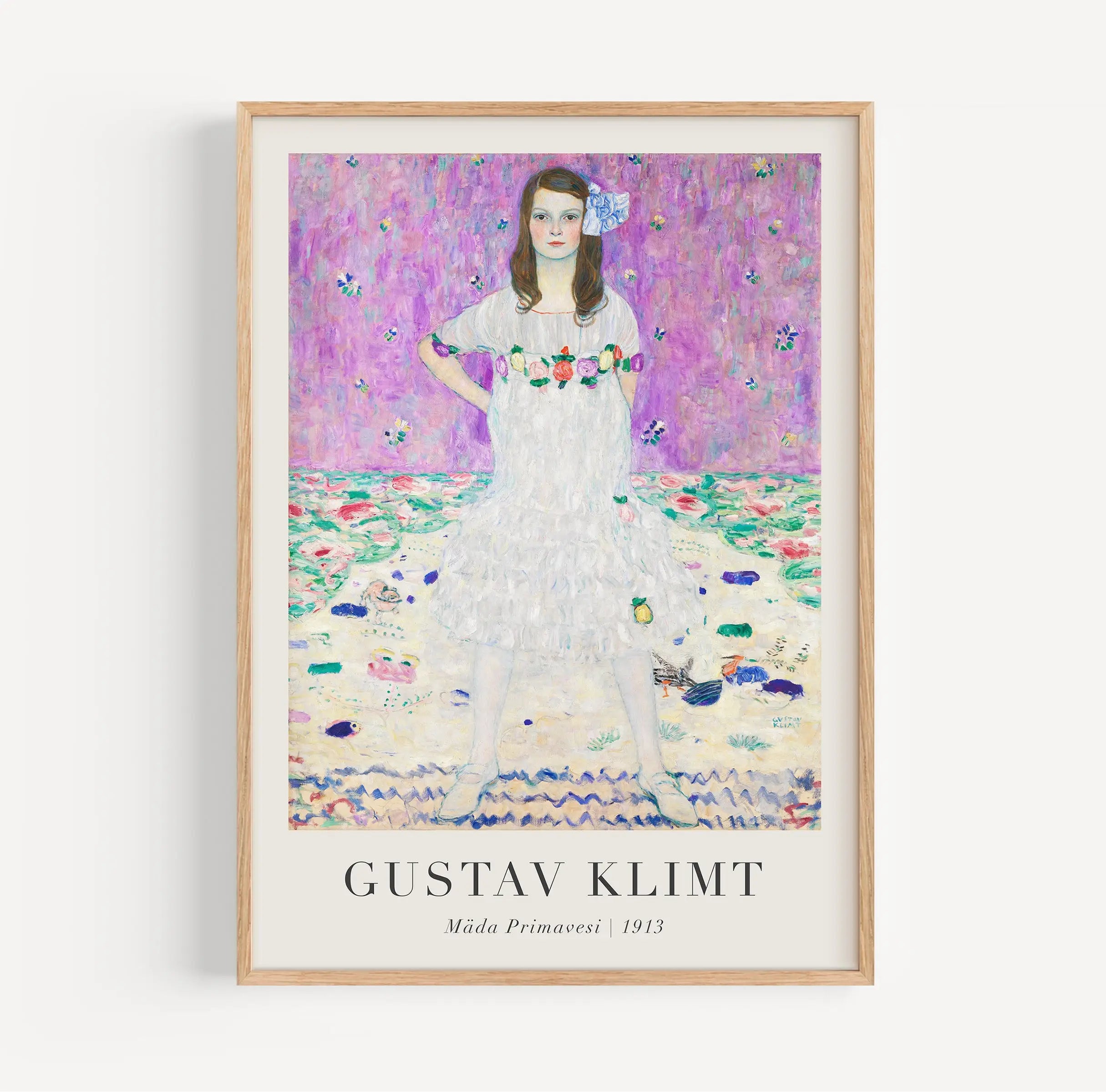 Gegoliedeerde Gustav Klimt schilderij in Klimt Mäda Primavesi Poster