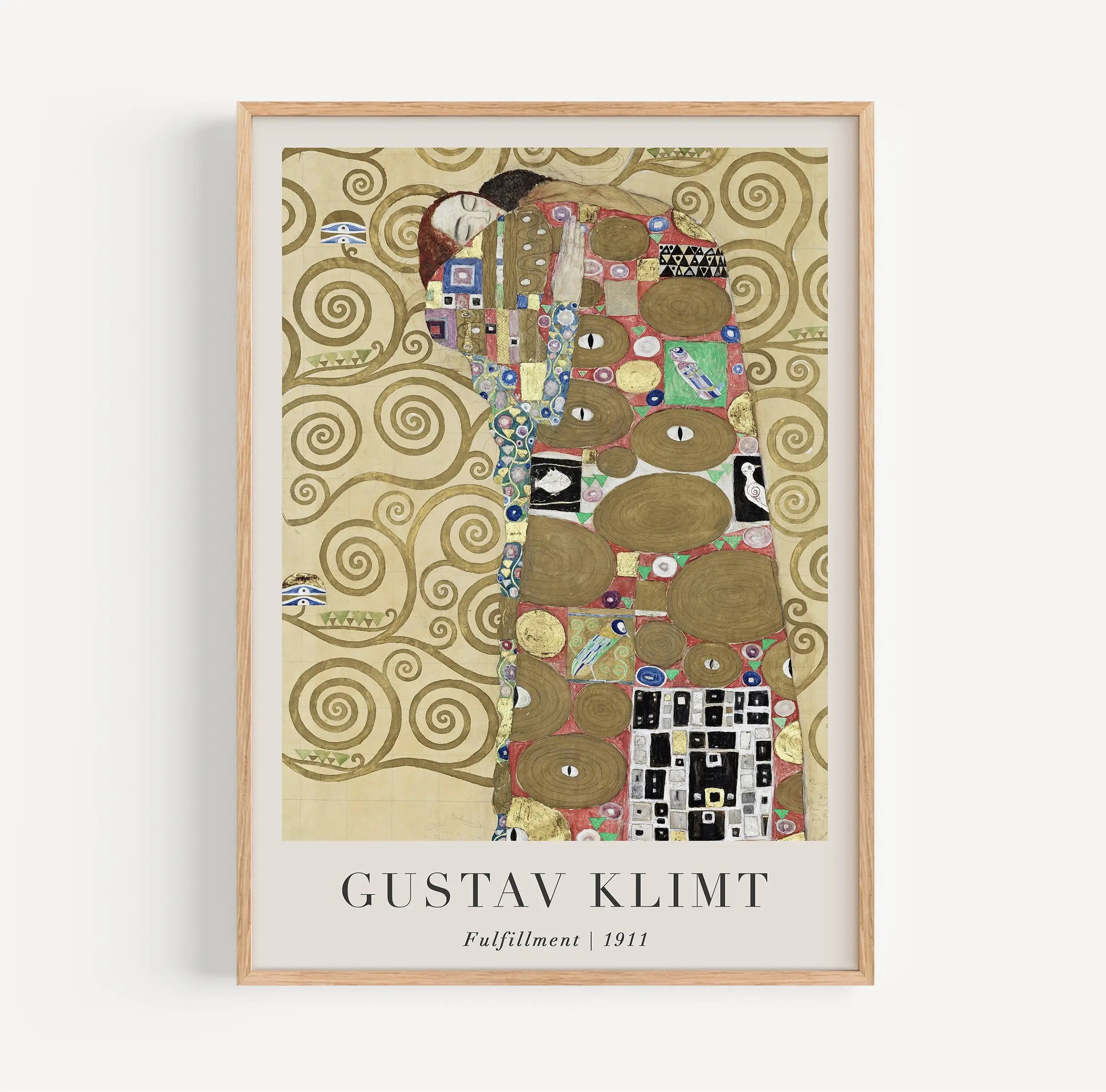 Gepresenteerde Gustav Klimt ingelijste print op posters voor kunstliefhebbers