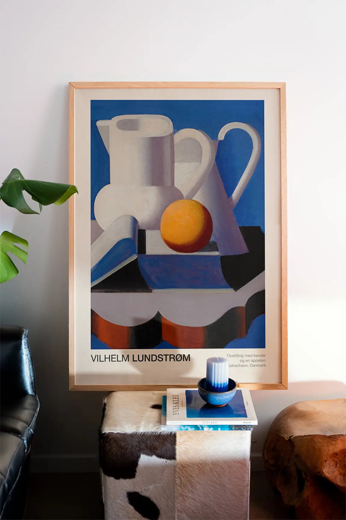 Gepresenteerde Lundstroms Kander en Sinaasappel poster in lijst voor still life kunst