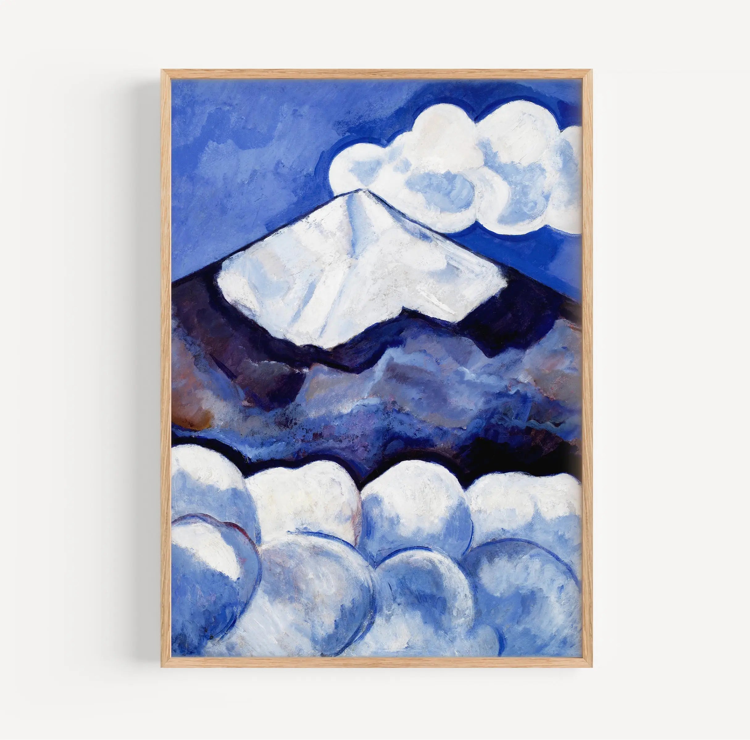 Geserveerd bergschildering in een lijst voor de Marsden Hartley Popocatepetl Poster