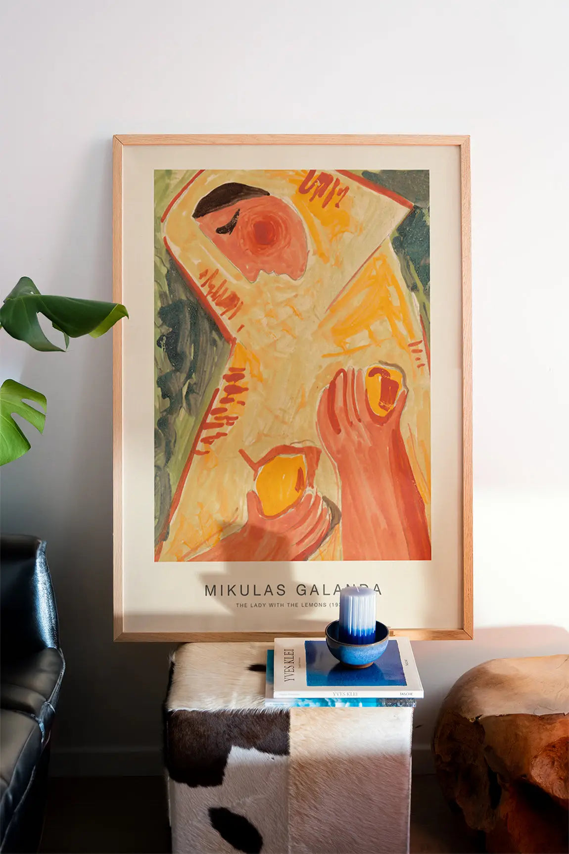 Gerahmde Mikulas Galanda schilderij poster met citroenen voor wanddecoratie