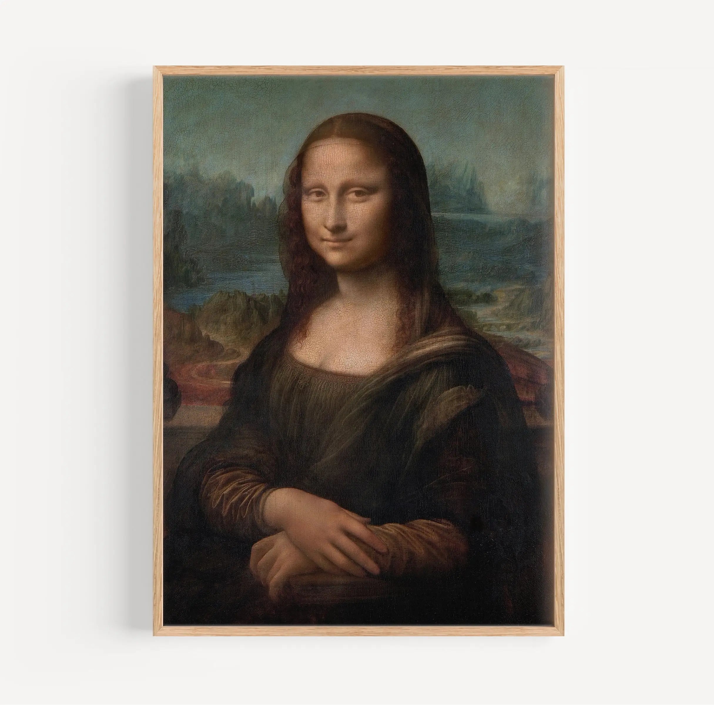 Framed Mona Lisa poster kunstdruk voor muurdecoratie stijlvolle huishoudstijl
