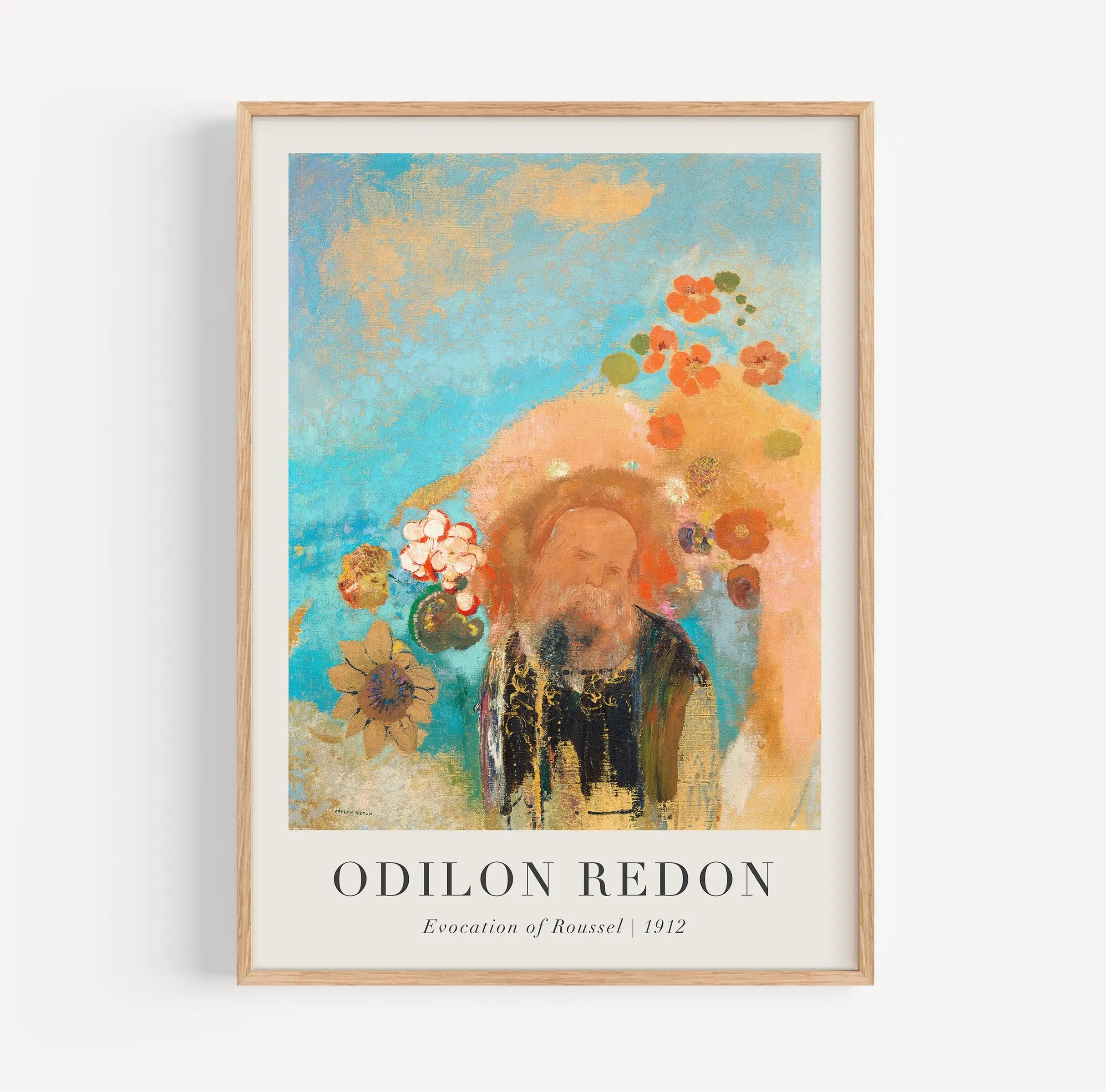 Ingesloten Odilon Redon schilderij van de Evocation of Roussel Poster