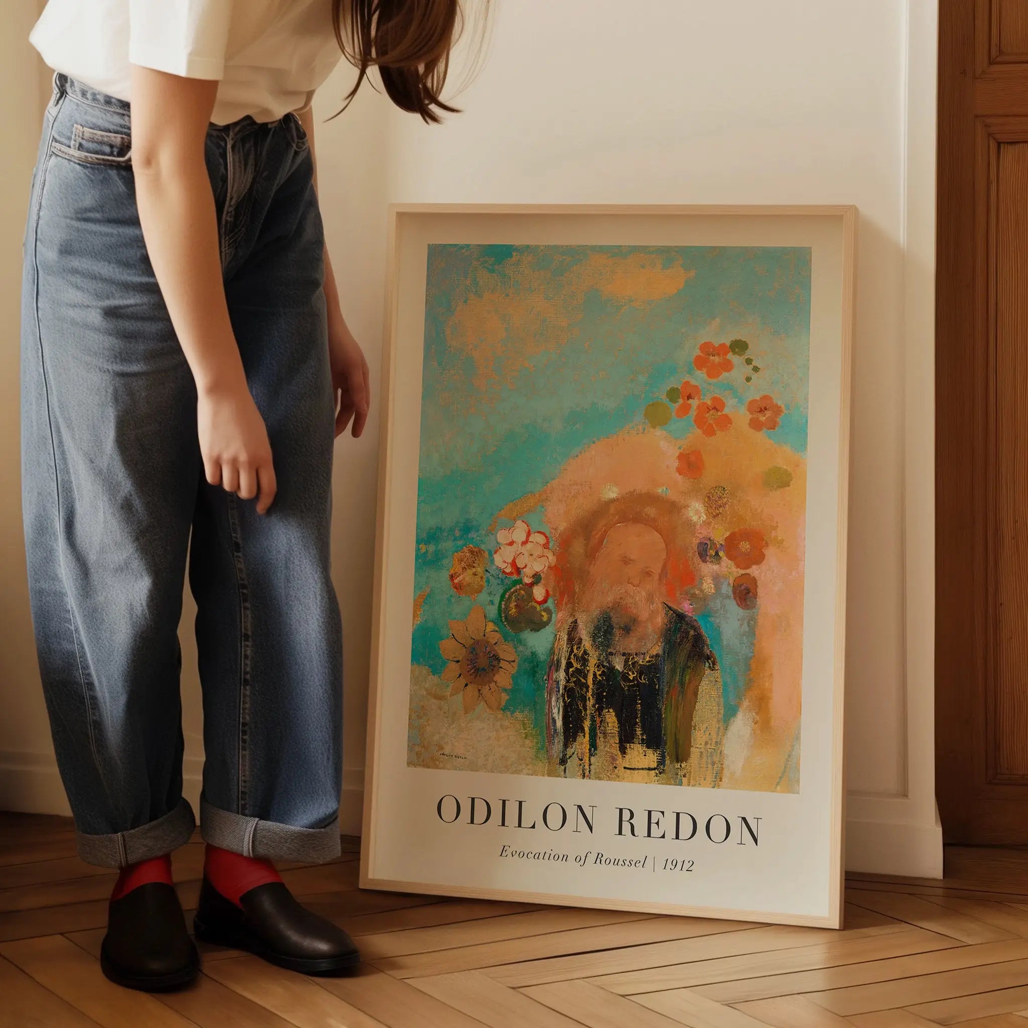 Gesigneerd Odilon Redon Framed afdruk van Evocation of Roussel Poster