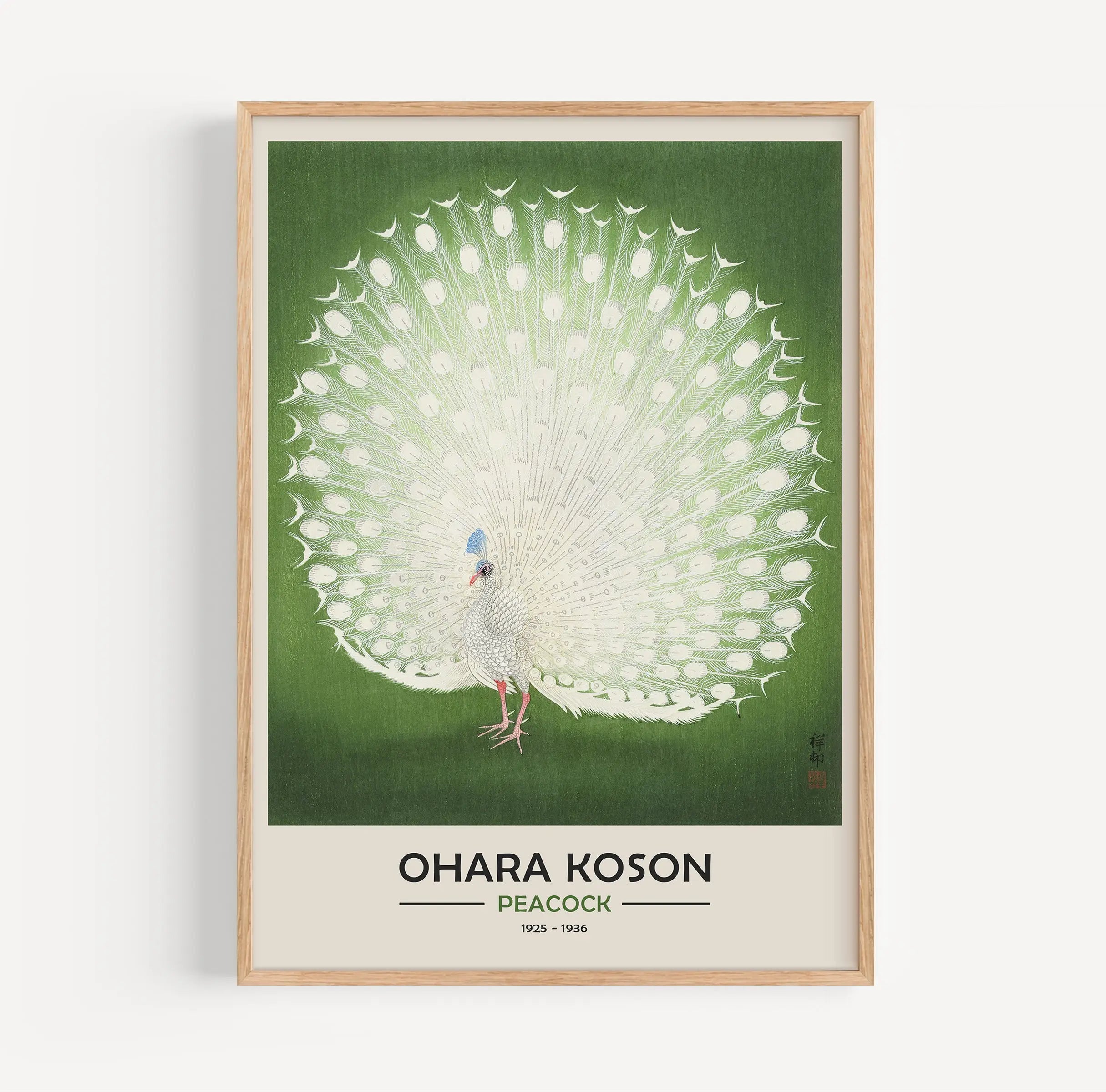 Ohara Koson - peacock Poster