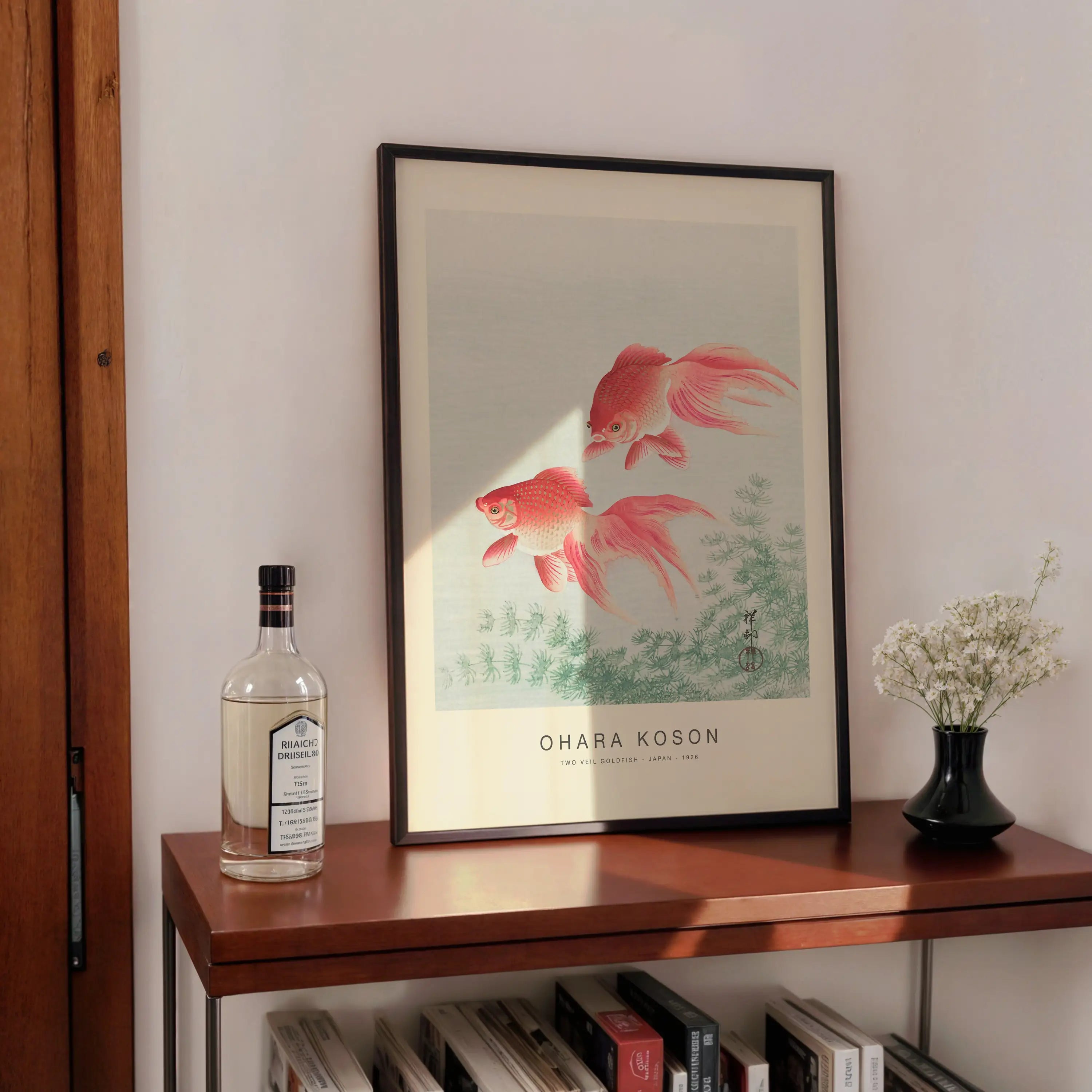 Ohara Koson - Two veil goldfish Poster
