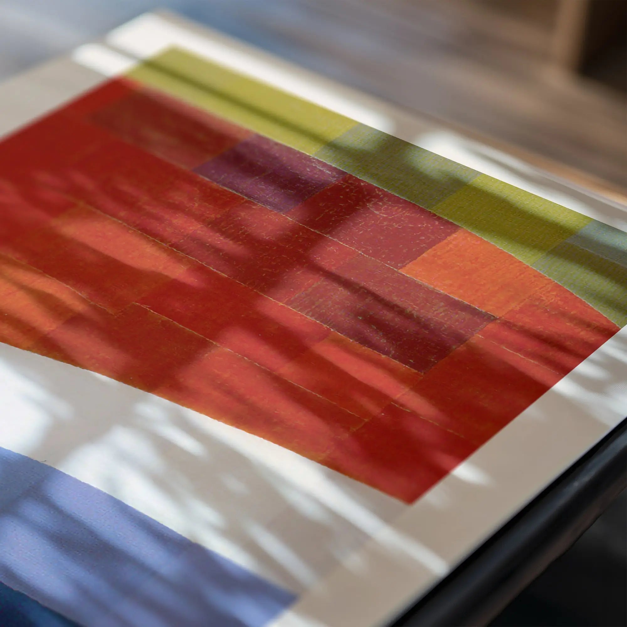 Kleurrijk abstract kunstwerk op Otto Freundlich My Sky is Red Poster