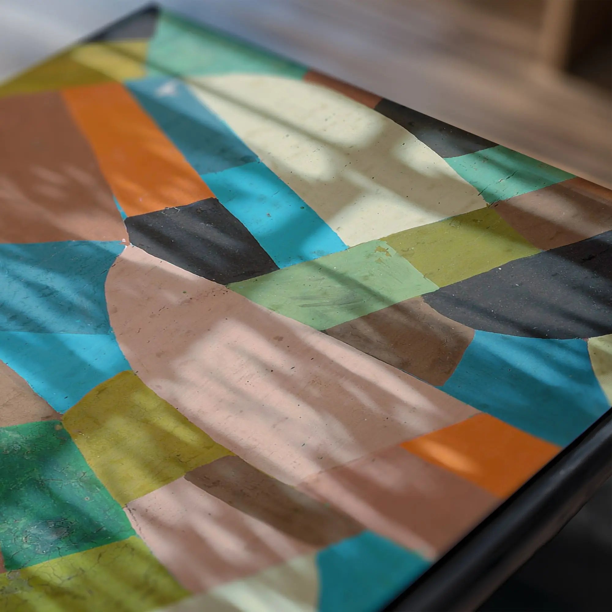 Abstract geschilderd tafelblad voor Otto Freundlich Petite Composition Poster