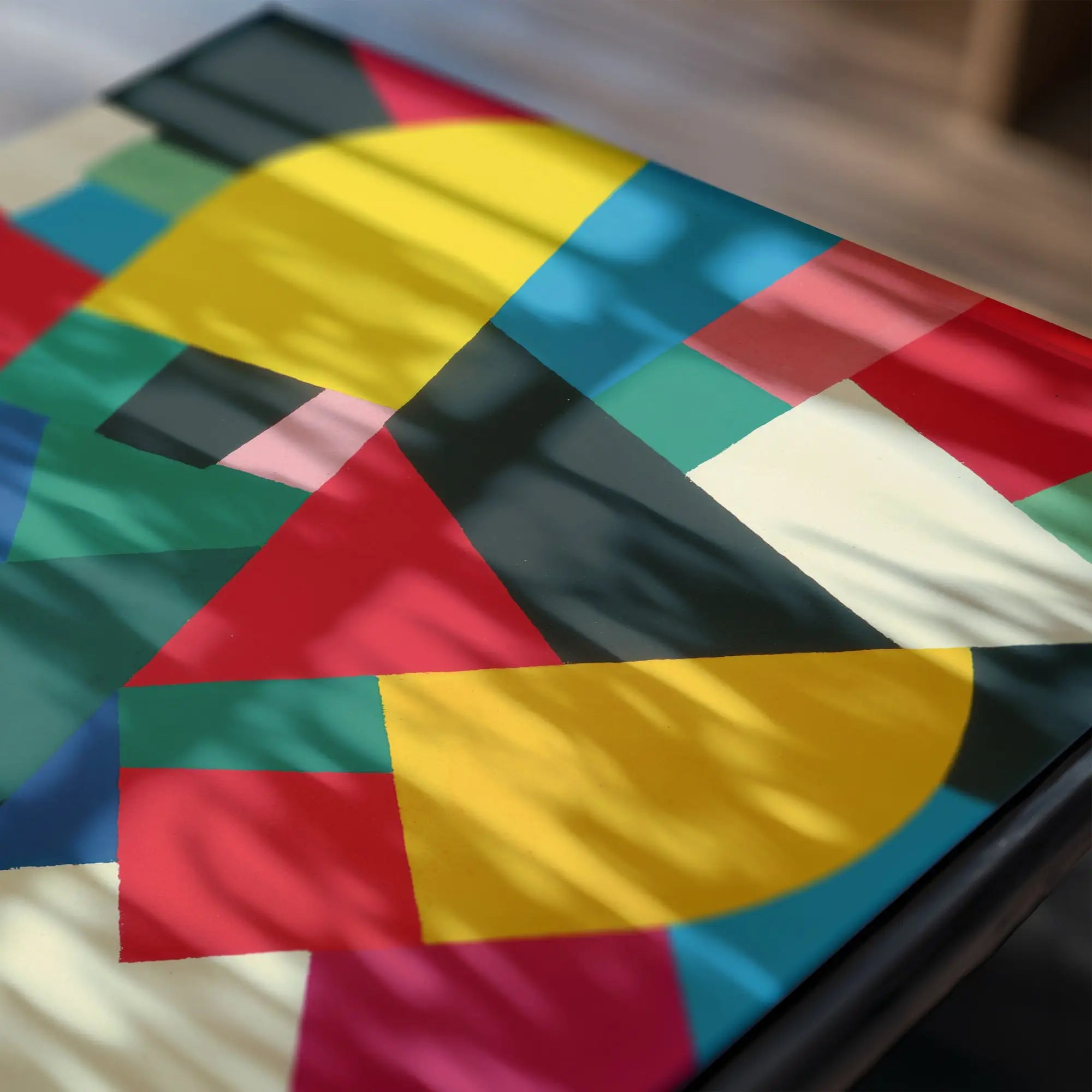 Kleurrijk geometrisch patroon op Otto Freundlich Zonder Titel Poster