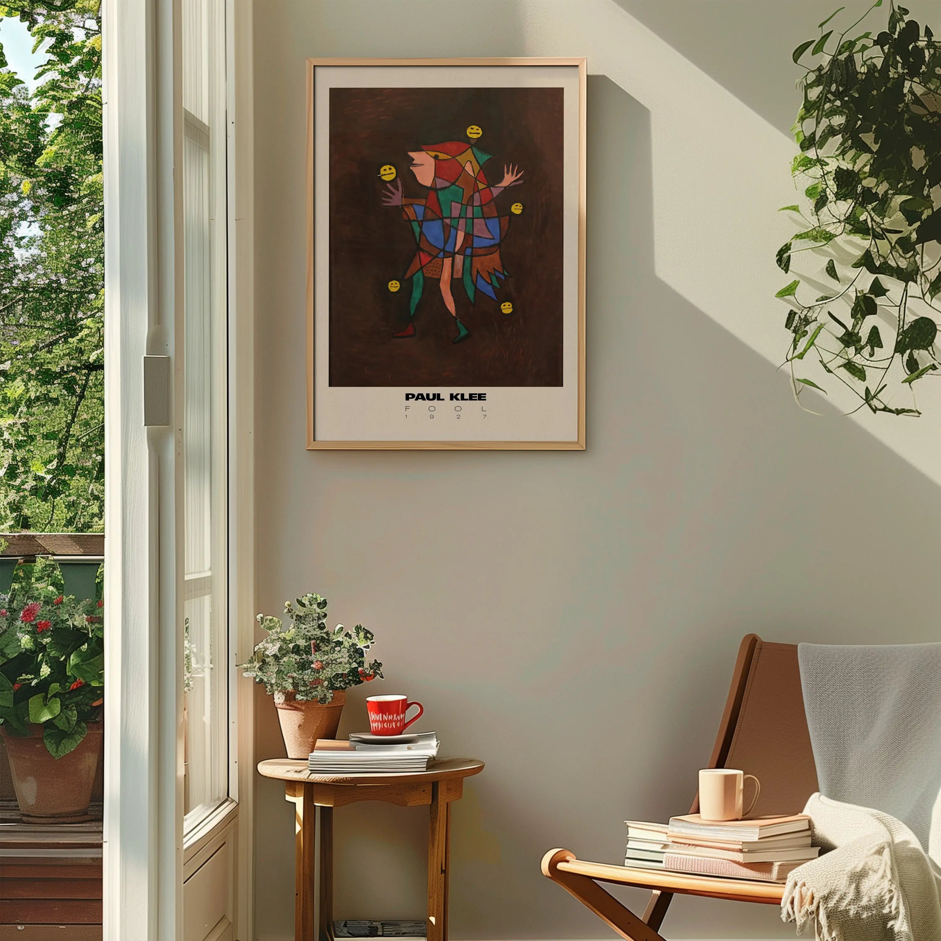 Gesanneerde Paul Klee kunstwerk in de Paul Klee FOOL Poster
