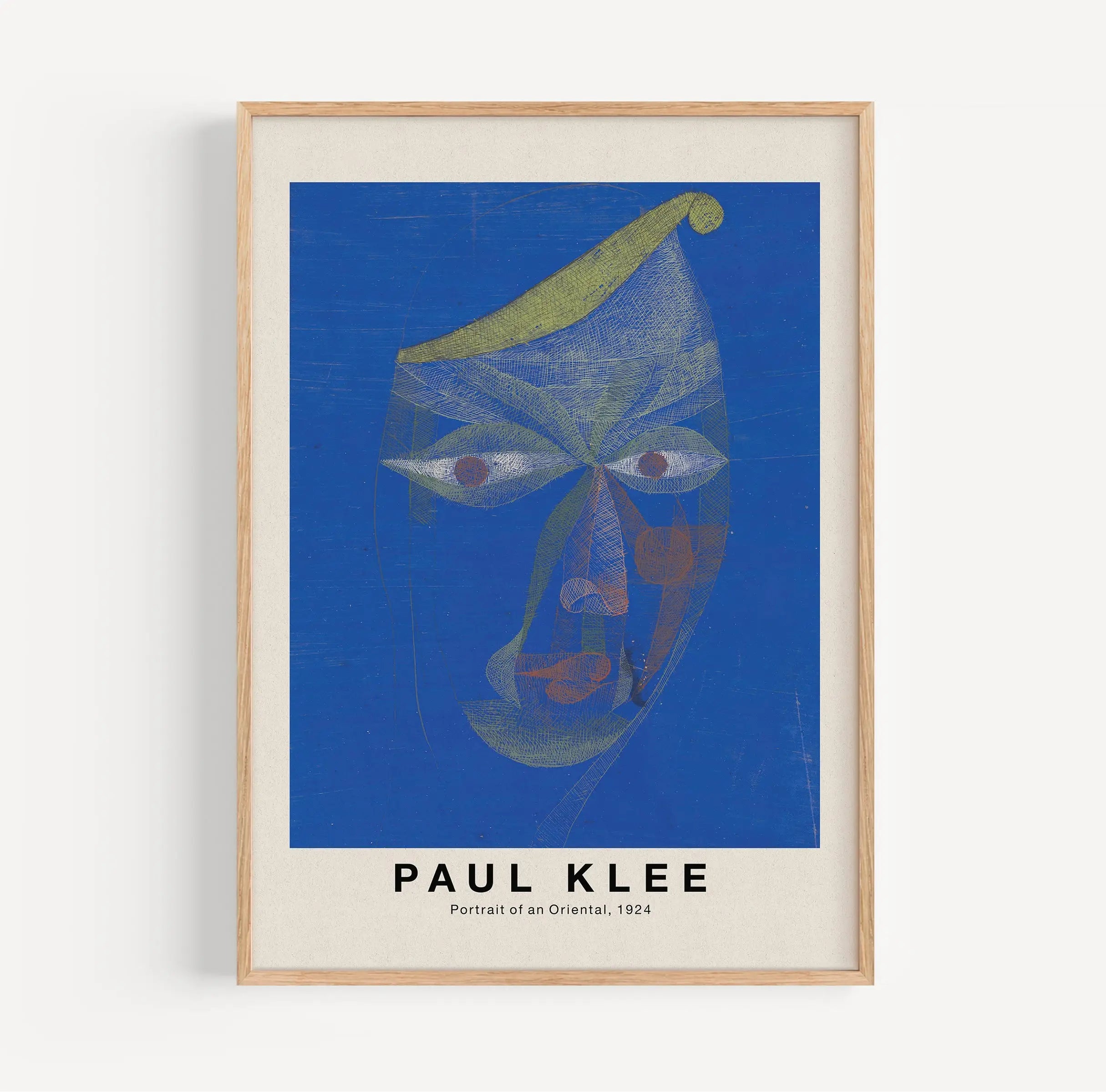 Gepresenteerd Portret van Paul Klee in lijst voor Paul Klee Portrait of an Orientat Poster