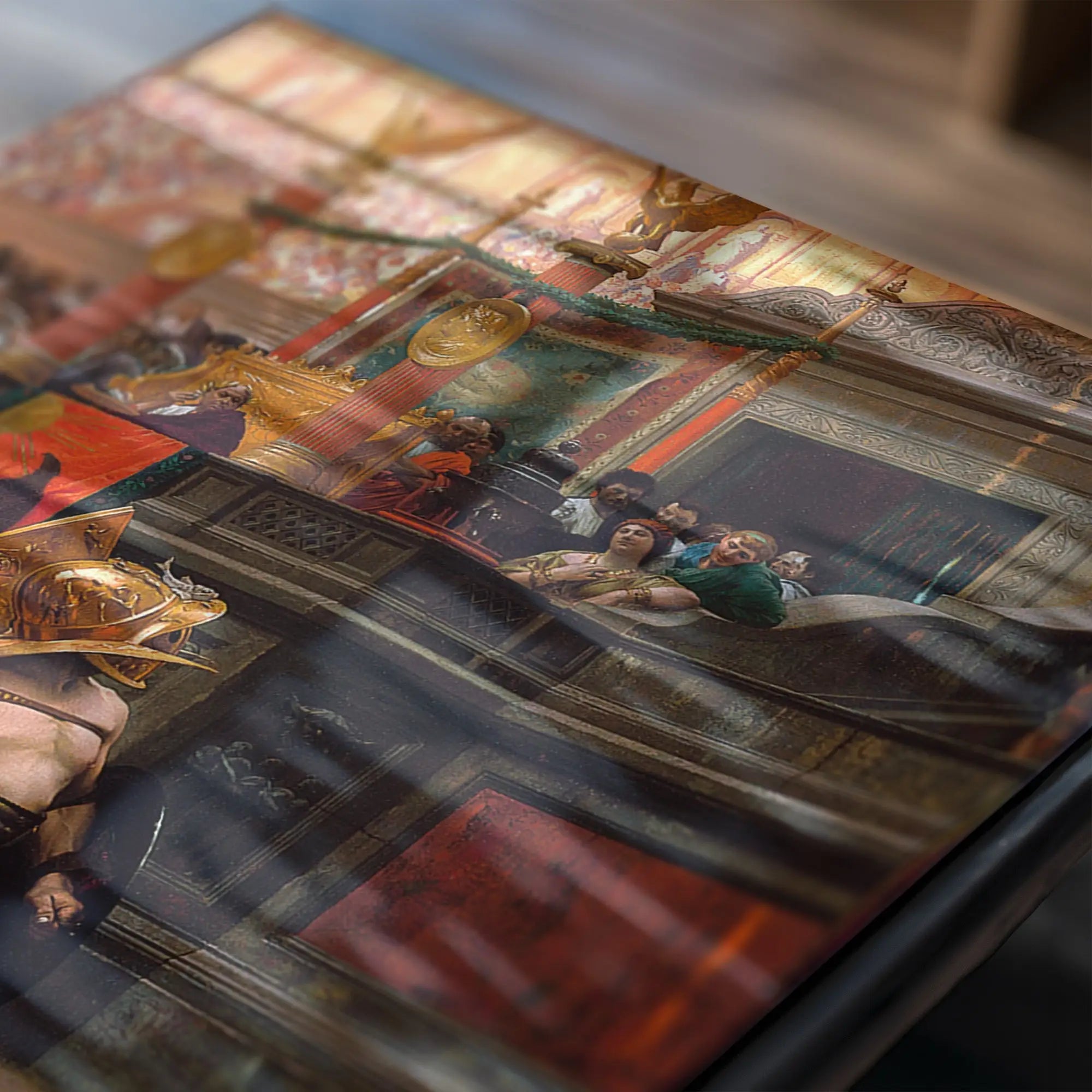Reflectieve kunstprint van Pollice Verso deur Jean-Léon Gérôme voor muurdecoratie
