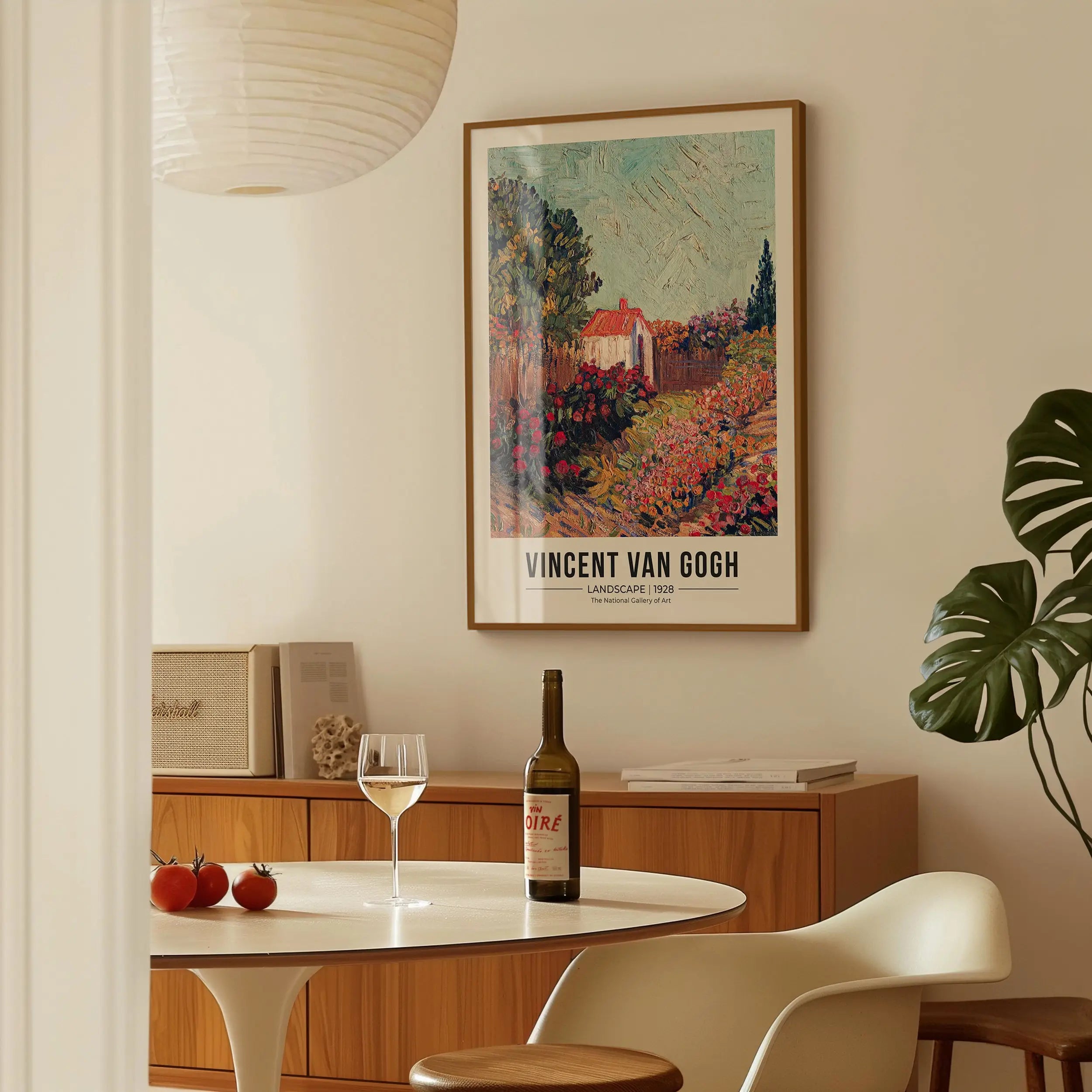 Gemonteerde Van Gogh Landschap Poster print op muur voor kunstliefhebbers