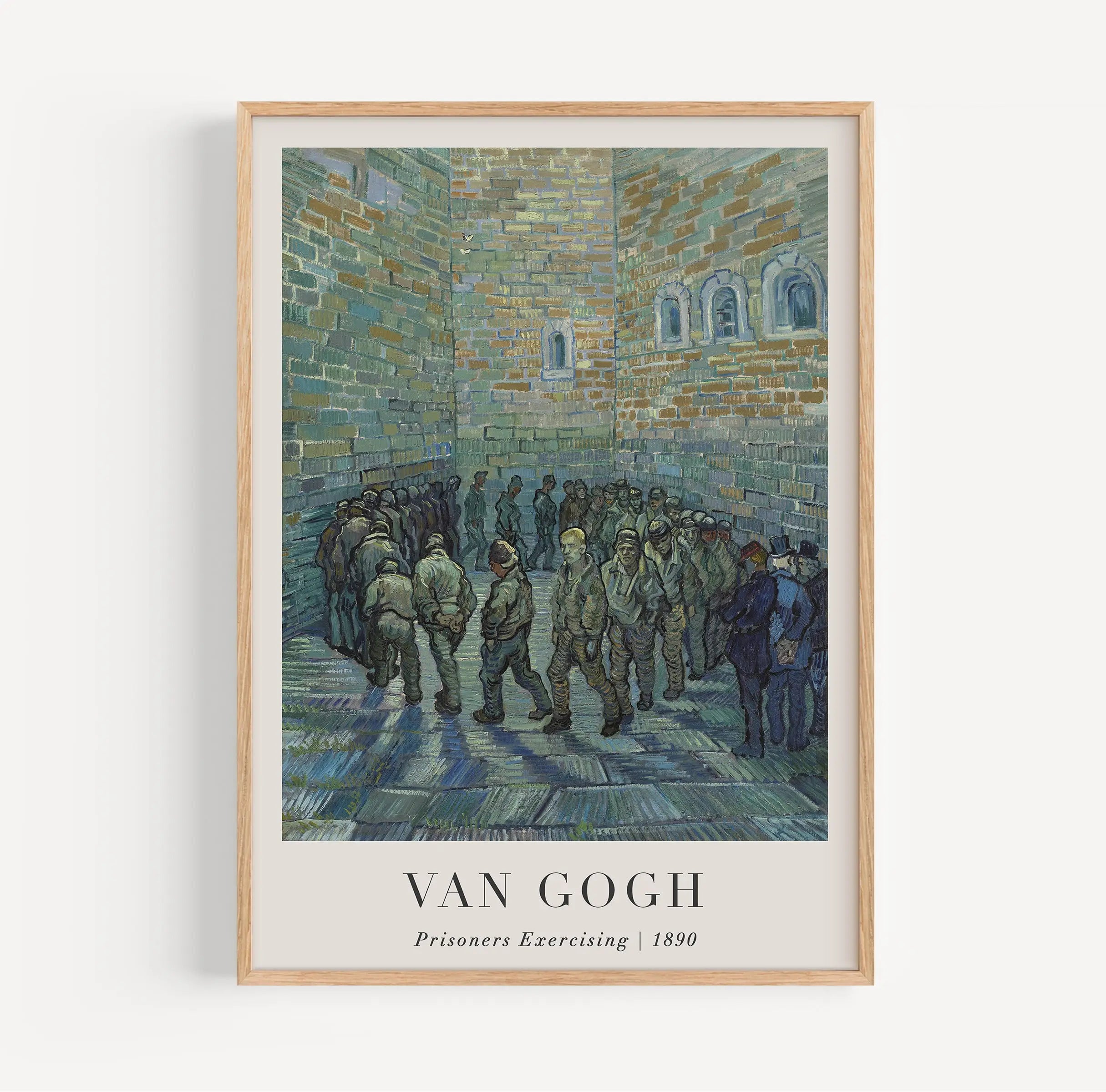 Geïntegreerde Van Gogh gevangenisstraf poster met ingelijst kunstwerk