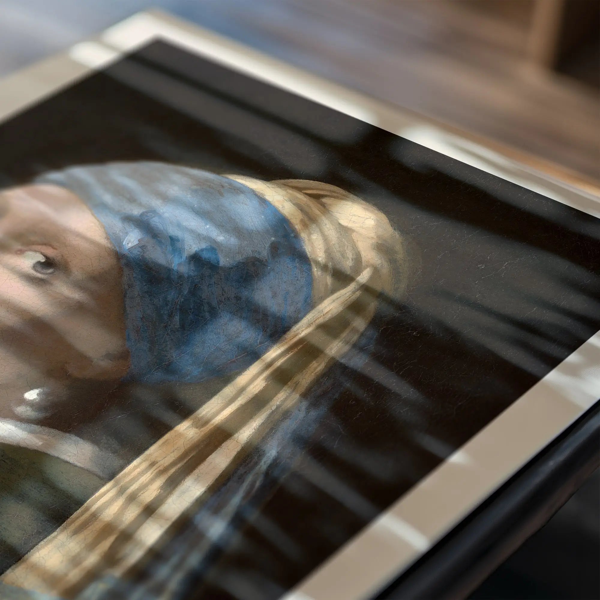 Gepersonaliseerde poster van Vermeer Meisje met de Parel in een lijst