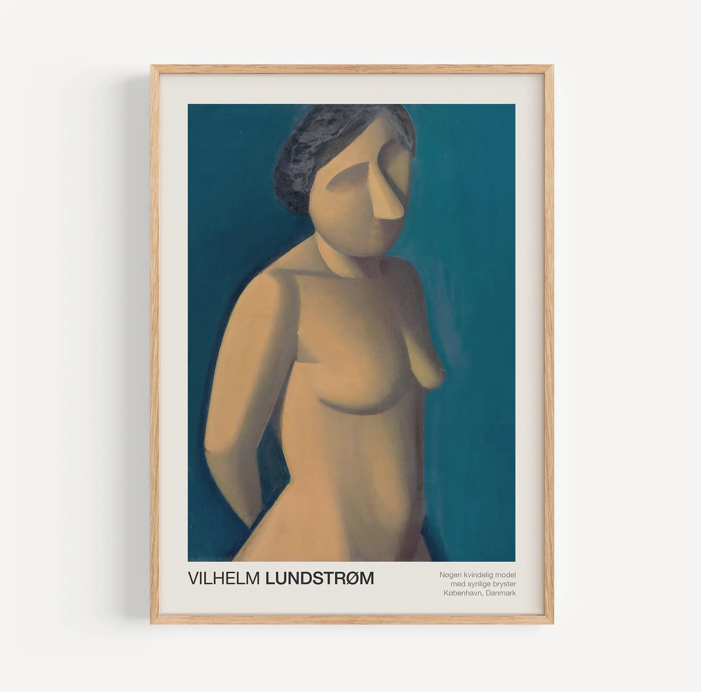 Gevalideerde Vilhelm Lundstrøm schilderij poster in lijst, kunst voor muurdecoratie