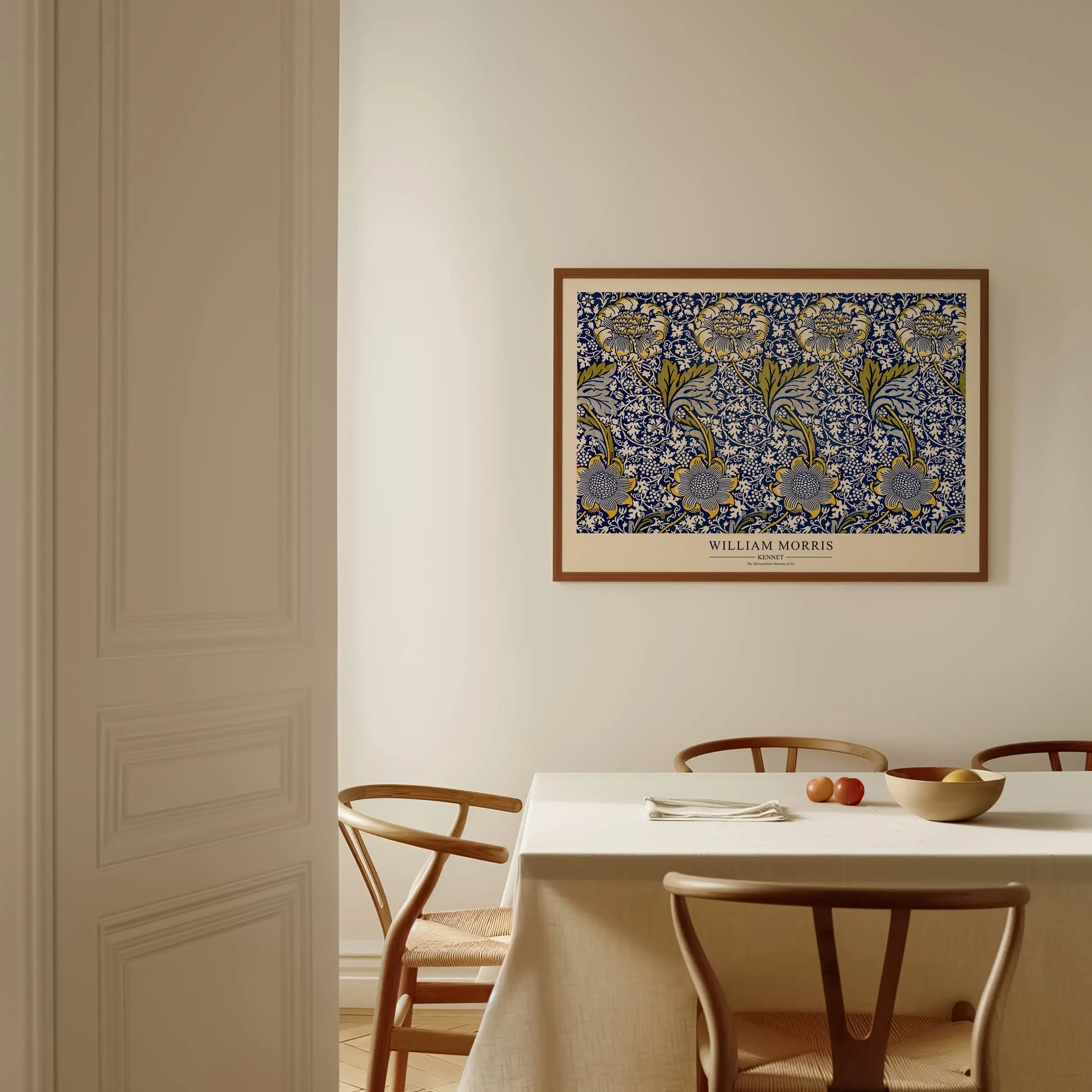Framed floral kunstdruk William Morris Kennet Poster in elegant decor stijl