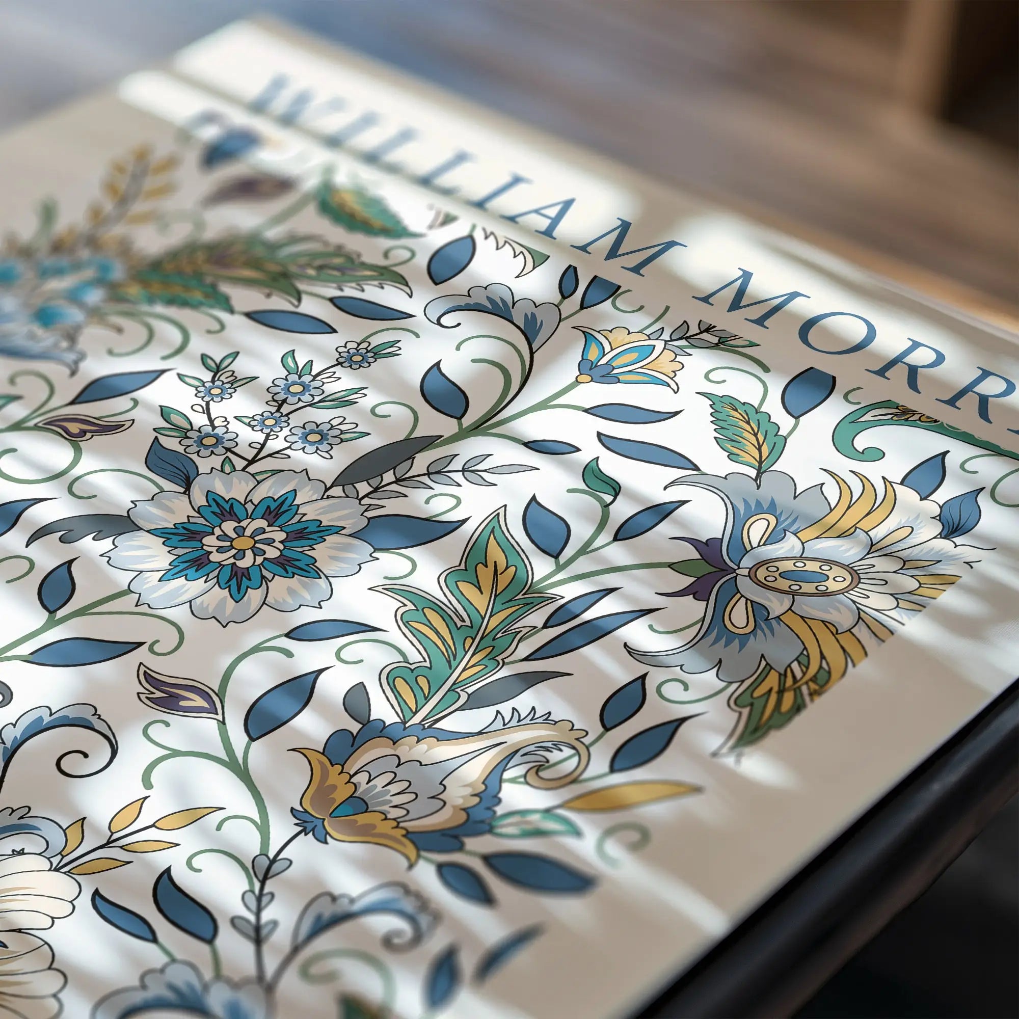 Floral patroon boekomslag op William Morris Poster 002