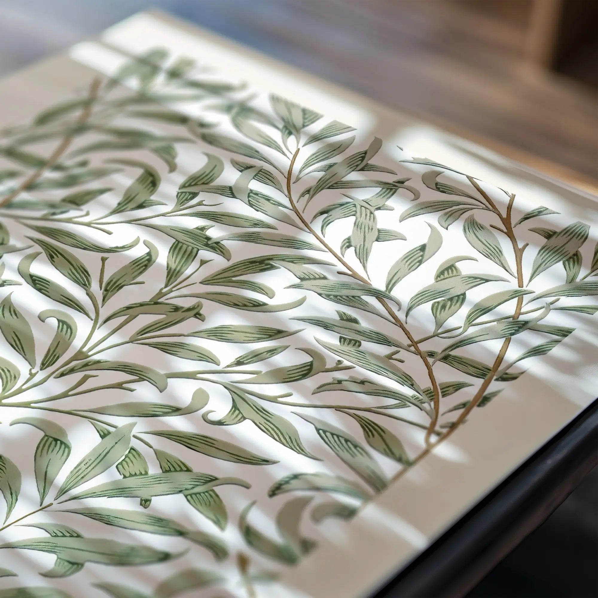 Willow bough patroon stof voor William Morris Willow Bough Poster