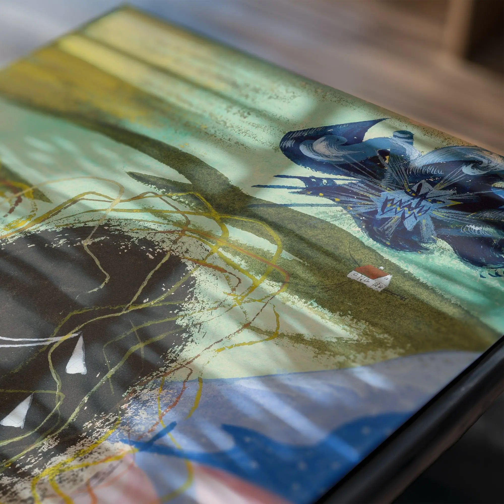 Artistiek landschap-themed box bij Zdenek Rykr Plačící Hlava Poster